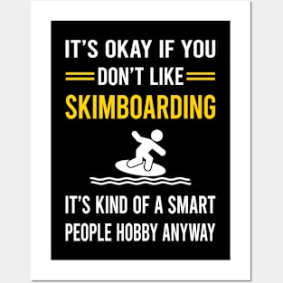 Smart People Hobby Skimboarding Skimboard Skimboarder Skimming Posters and Art